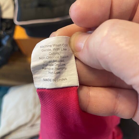 Satin Raspberry Pink Pajama Set Silky 2 Piece Cami & Shorts Sleepwear 5X plus - Picture 8 of 8